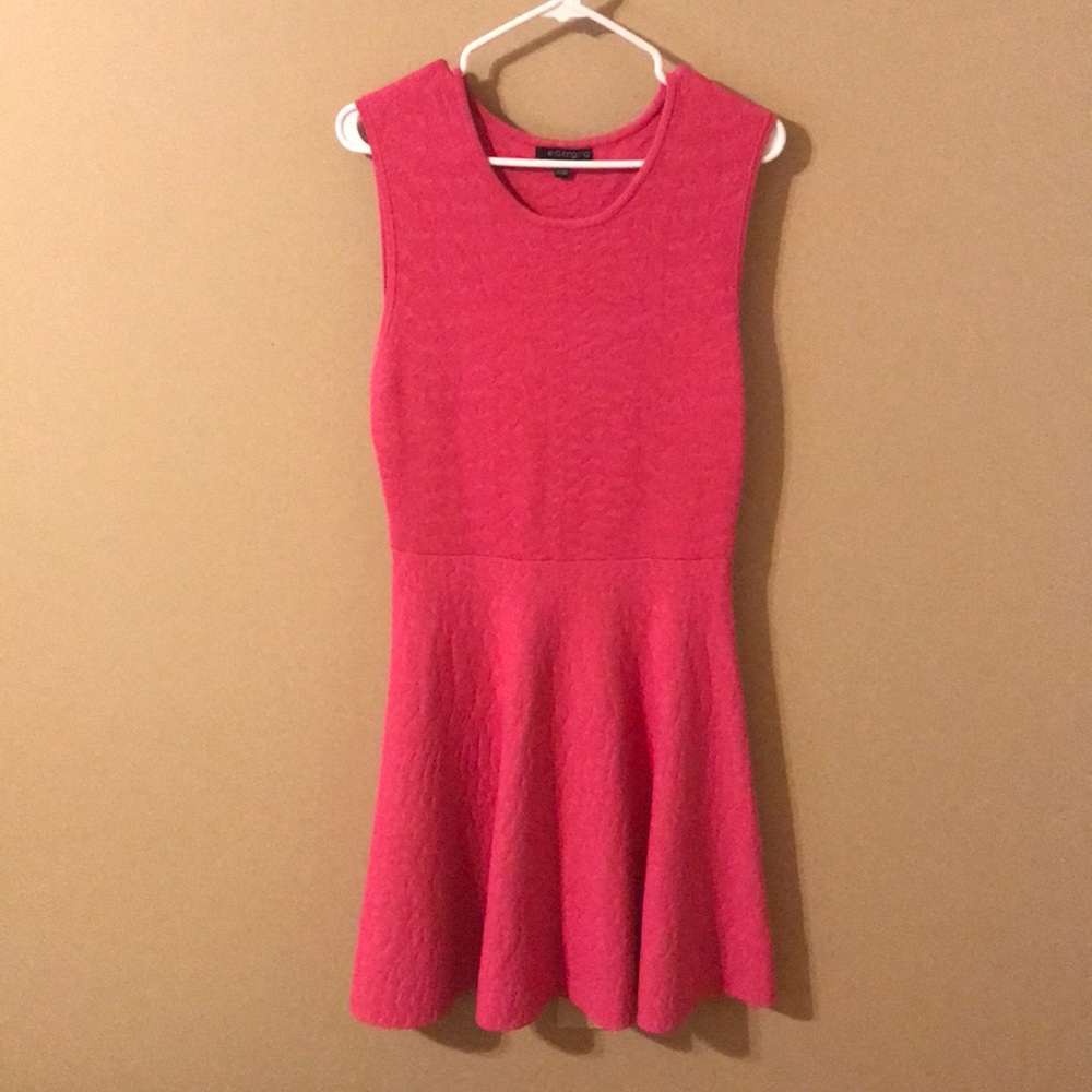 Eva Longoria The Limited FitnFlare Hot Pink Dress